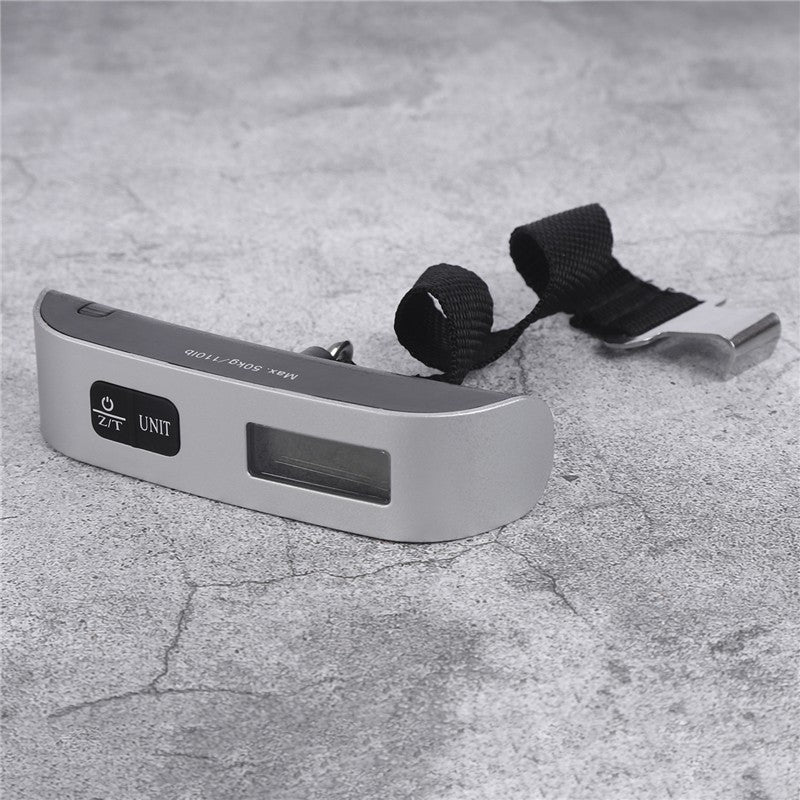 Balança portátil display digital lcd 110lb/50kg bagagem eletrônica suspensa mala