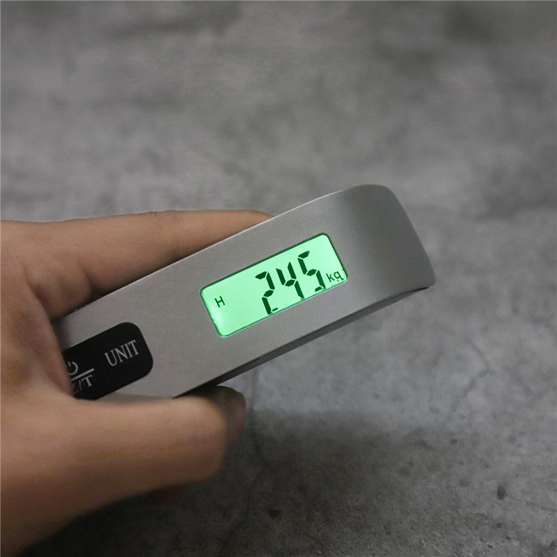 Balança portátil display digital lcd 110lb/50kg bagagem eletrônica suspensa mala