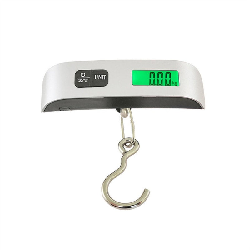 Balança portátil display digital lcd 110lb/50kg bagagem eletrônica suspensa mala