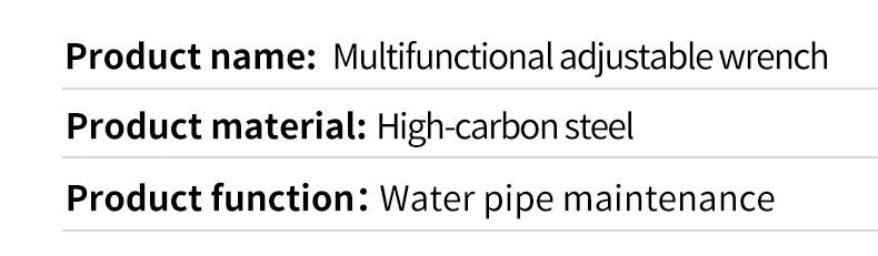 Chave universal para trabalhar madeira, aço inoxidável, reforço, tubo multifunci