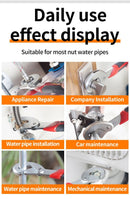 Chave universal para trabalhar madeira, aço inoxidável, reforço, tubo multifunci