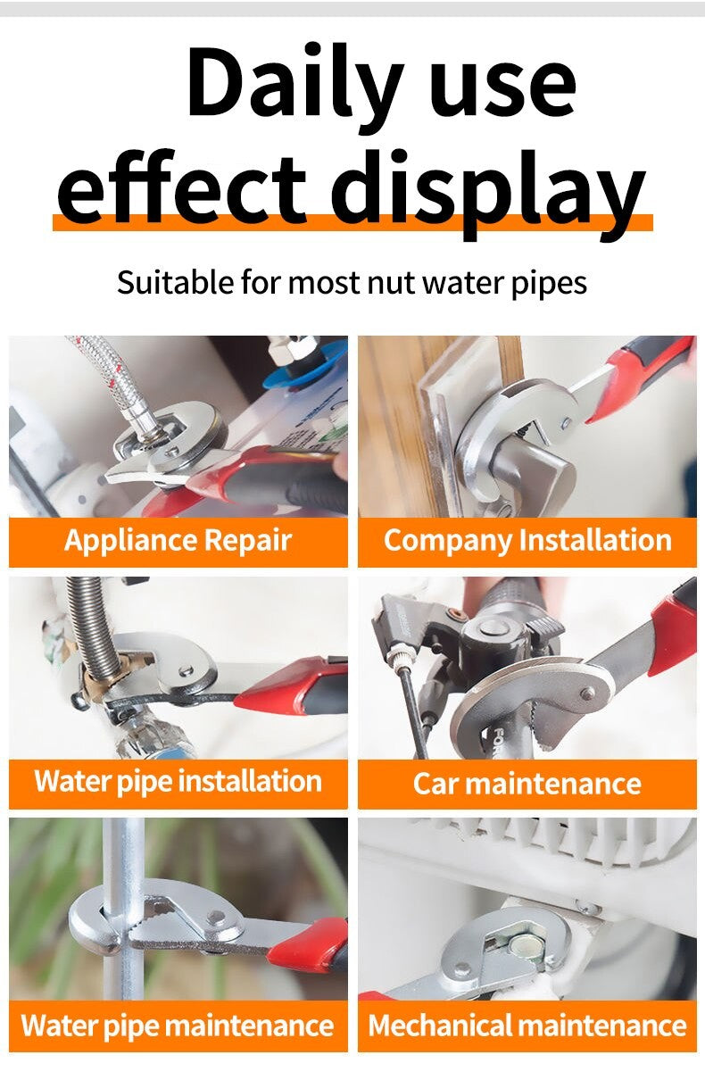 Chave universal para trabalhar madeira, aço inoxidável, reforço, tubo multifunci